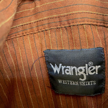 Load image into Gallery viewer, 1990&#39;s Wrangler Western Men&#39;s Brown Striped Snaps S/S Shirt Sz XL - OOAK - Phoenix Menswear