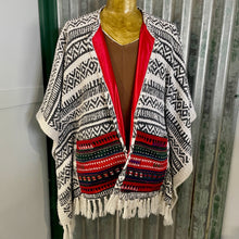 Load image into Gallery viewer, 22 Immortal Kraft Upcycled L/S Duster Black White Aztec Pockets One Size - OOAK - Phoenix Menswear
