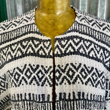 Load image into Gallery viewer, 22 Immortal Kraft Upcycled L/S Duster Black White Aztec Pockets One Size - OOAK - Phoenix Menswear