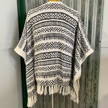 Load image into Gallery viewer, 22 Immortal Kraft Upcycled L/S Duster Black White Aztec Pockets One Size - OOAK - Phoenix Menswear
