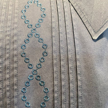 Load image into Gallery viewer, 22 Photos Vintage Men's Guayabera - Style State Blue L/S Shirt Sz 3XL - OOAK - Phoenix Menswear