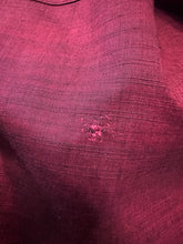 Load image into Gallery viewer, Vintage 1960s Presidence Burgundy Wine Red L/S Shirt Sz S - OOAK