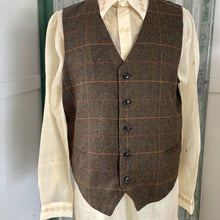 Load image into Gallery viewer, 1980&#39;s Vintage Vest Tweed Brown Olive Sz XXL - OOAK