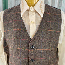 Load image into Gallery viewer, 1980&#39;s Vintage Vest Tweed Brown Olive Sz XXL - OOAK