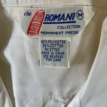 Load image into Gallery viewer, 1980&#39;s Vintage Guayabera Embroidered Pockets White S/S Shirt Sz M - OOAK