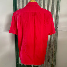 Load image into Gallery viewer, 1990&#39;s Vintage Guayabera Red Embroidered Pockets S/S Shirt Sz XL - OOAK