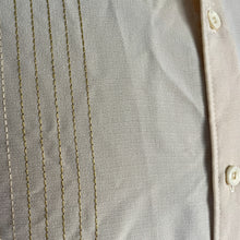 Load image into Gallery viewer, 1990&#39;s Vintage Guayabera Pale Yellow S/S Shirt Sz L - OOAK