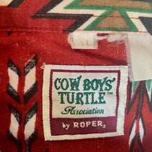 Load image into Gallery viewer, Vintage 1990&#39;s Western Aztec Rust Brown L/S Shirt Snaps Sz XL - OOAK