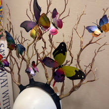 Load image into Gallery viewer, Enchanted Forest Butterfly Antler Head Piece