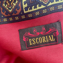 Load image into Gallery viewer, 1970's Vintage Silk Paisley Ascot Cravat Neck Scarf Classic Burgundy Blue Green  - 28 x 121 cm - OOAK