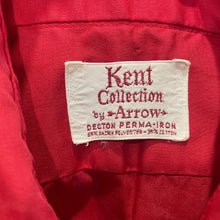 Load image into Gallery viewer, 1970's Vintage Men's Red L/S Shirt Formal Sz L - OOAK