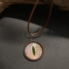 Load image into Gallery viewer, Animal Eye Pendant on Woven Necklace - Phoenix Menswear