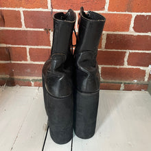 Load image into Gallery viewer, Black Platform Boots Leather 10 - hole Sz Womens US 10.5 - OOAK - Phoenix Menswear