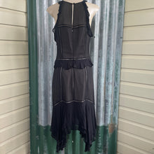 Load image into Gallery viewer, Black Sheer Chiffon Dress Long Sleeveless Zipper Closure Lined Sz 10 - OOAK - Phoenix Menswear