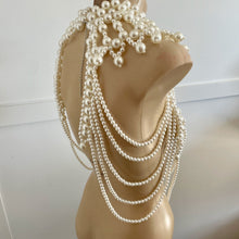 Load image into Gallery viewer, Body Jewellery White Pearly Ornate Costume Burlesque Goddess - Phoenix Menswear