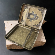 Load image into Gallery viewer, Brass Hold - All Tin Ornate with Green Stone - Phoenix Menswear