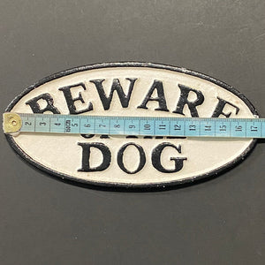 Cast Iron Sign 'Beware of the Dog' - Phoenix Menswear