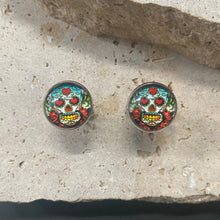 Load image into Gallery viewer, Cufflinks Day of the Dead Sugar Skulls - Phoenix Menswear