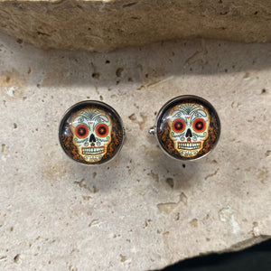 Cufflinks Day of the Dead Sugar Skulls - Phoenix Menswear