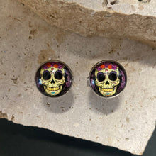 Load image into Gallery viewer, Cufflinks Day of the Dead Sugar Skulls - Phoenix Menswear