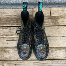 Load image into Gallery viewer, Doc Martens &#39;1460 Skull&#39; Leather 8 - hole Boots Day of the Dead Sz Mens US 9 - Womens US 10 - OOAK - Phoenix Menswear