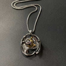 Load image into Gallery viewer, Dragon with Woman Pendant on Chain Necklace - Phoenix Menswear