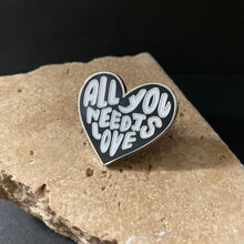 Load image into Gallery viewer, Enamel Pin - All You Need Is Love - Phoenix Menswear