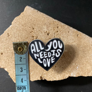 Enamel Pin - All You Need Is Love - Phoenix Menswear