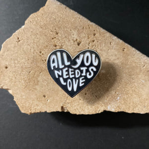 Enamel Pin - All You Need Is Love - Phoenix Menswear