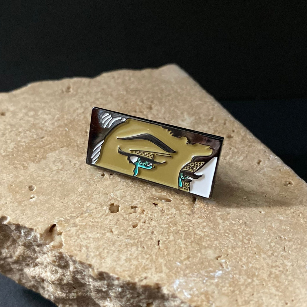 Enamel Pin - Pop Art Crying Girl - Phoenix Menswear