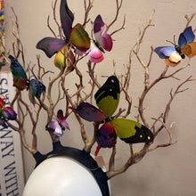 Load image into Gallery viewer, Enchanted Forest Butterfly Antler Head Piece - Phoenix Menswear