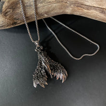 Load image into Gallery viewer, Feather Winged Goddess Pendant on Chain Necklace - Phoenix Menswear