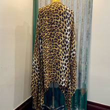 Load image into Gallery viewer, Immortal Kraft Duster Animal Print Leopard Gold Trim Beads Boho One Size XL - OOAK zz - Phoenix Menswear