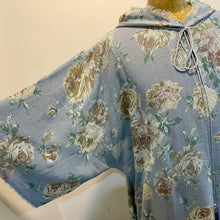 Load image into Gallery viewer, Immortal Kraft Duster Hoodie Blue Floral Pockets Tassels Fringe Boho SZ XXL - OOAK zz - Phoenix Menswear