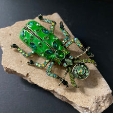 Load image into Gallery viewer, Large Beetle Brooch - Green - Phoenix Menswear