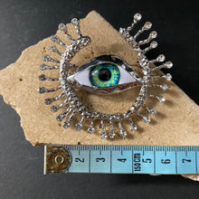 Load image into Gallery viewer, Large Eye Brooch - Silver - Phoenix Menswear