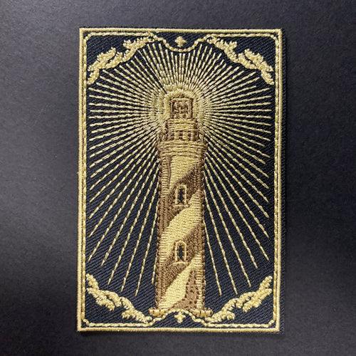 Patch - Lighthouse Tower Black and Gold - Phoenix Menswear