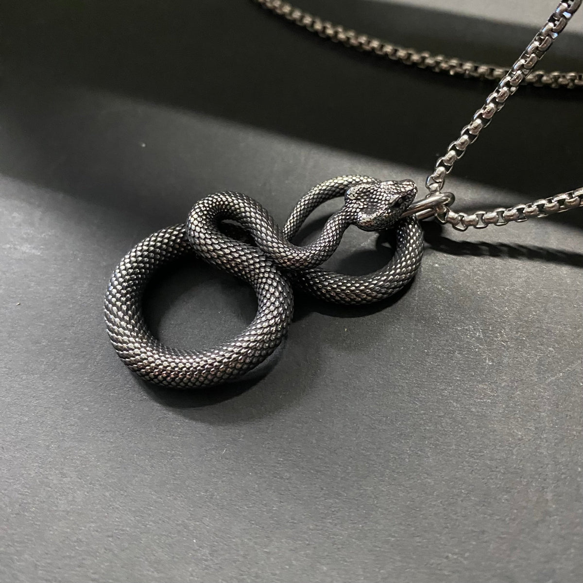 Python Snake Pendant Python Snake Pendant on Chain – Phoenix Menswear