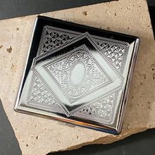 Load image into Gallery viewer, Silver Hold - All Tin with Art Deco Style Geometric Design - Phoenix Menswear