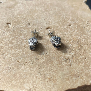 Snake Head Stud Earrings - Phoenix Menswear