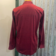 Load image into Gallery viewer, Vintage 1960s Presidence Burgundy Wine Red L/S Shirt Sz S - OOAK - Phoenix Menswear