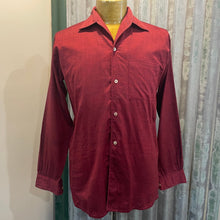 Load image into Gallery viewer, Vintage 1960s Presidence Burgundy Wine Red L/S Shirt Sz S - OOAK - Phoenix Menswear