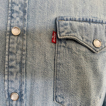 Load image into Gallery viewer, Vintage Levis 1990&#39;s Western L/S Shirt Denim Blue Sz L - OOAK - Phoenix Menswear