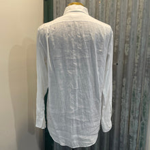 Load image into Gallery viewer, Vintage Men's Ralph Lauren Purple Label White Linen L/S Shirt Sz M Made in Italy - OOAK - Phoenix Menswear