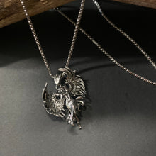 Load image into Gallery viewer, Winged Goddess Pendant on Chain Necklace - Phoenix Menswear