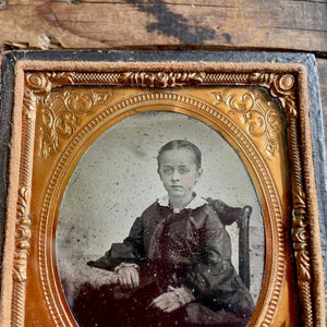 1840's Antique Victorian Daguerreotype of Young Girl - OOAK - Phoenix Menswear