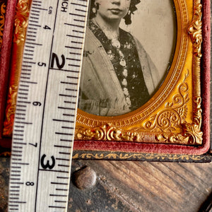 1840's Antique Victorian Daguerreotype of Young Woman - OOAK - Phoenix Menswear