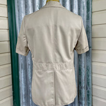 Load image into Gallery viewer, 1970&#39;s Safari Jacket Vintage Beige Retro Short Sleeve Pockets Sz S - OOAK - Phoenix Menswear
