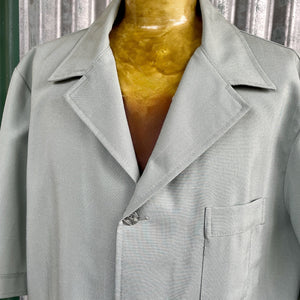 1970's Safari Jacket Vintage Green Short Sleeve Retro Pockets Sz 3XL - OOAK - Phoenix Menswear
