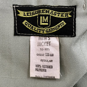 1970's Safari Jacket Vintage Green Short Sleeve Retro Pockets Sz 3XL - OOAK - Phoenix Menswear